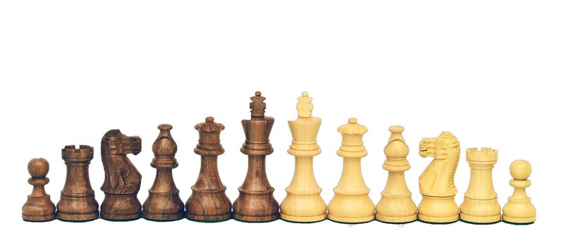 Wooden Chess Pieces No: 6, KH 96 mm, American Staunton (acasia)